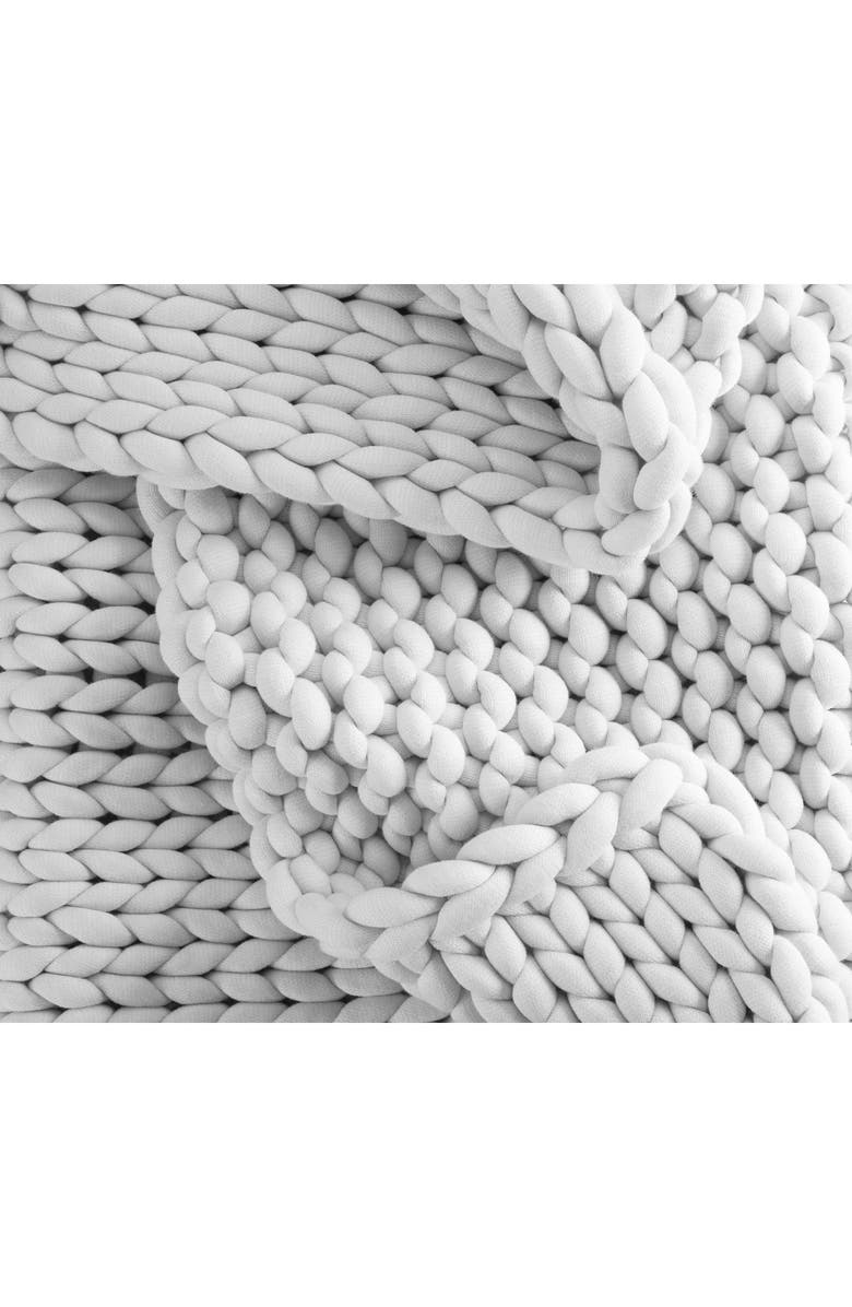 Vellux Weighted Knit Blanket, Alternate, color, Grey