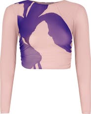 ViX Paula Hermanny Mira Long Sleeve Crop Cover-Up Top