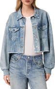 AllSaints Anders Crop French Terry Illusion Shacket