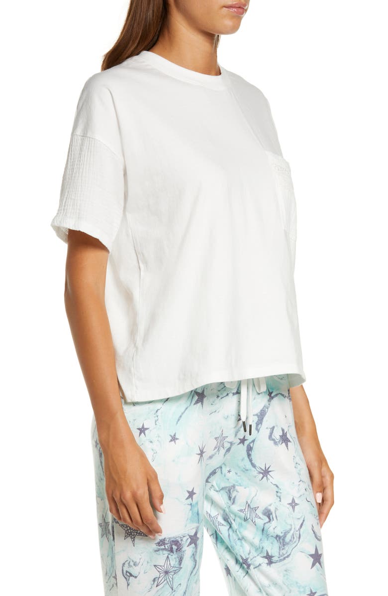 PJ Salvage Gauzing Around Cotton Lounge Shirt, Alternate, color, 