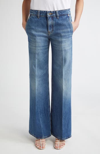Victoria Beckham Gigi Wide Leg Jeans | Nordstrom