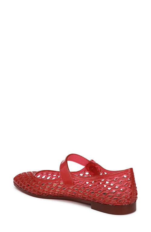 Shop Sam Edelman Michaela Mary Jane Flat In Red