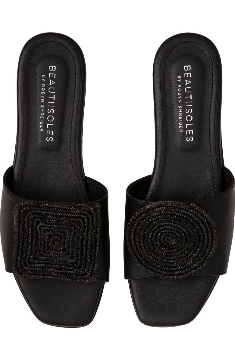 BEAUTIISOLES Adeline Slide Sandal, Alternate, color, Black