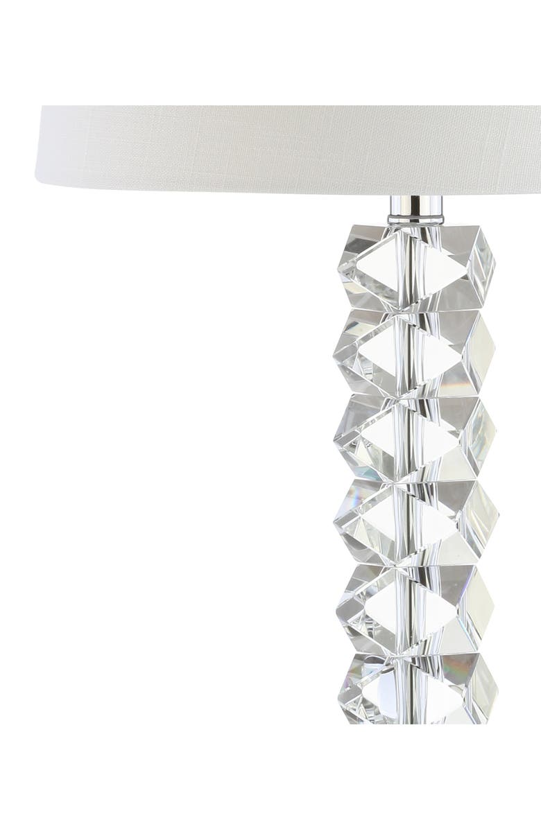 JONATHAN Y Julia Crystal LED Table Lamp, Alternate, color, Clear