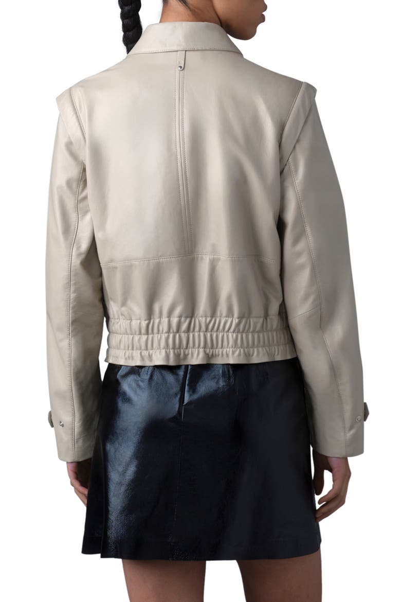 Amoree 2-in-1 Paneled Leather Jacket, Alternate, color, TRENCH