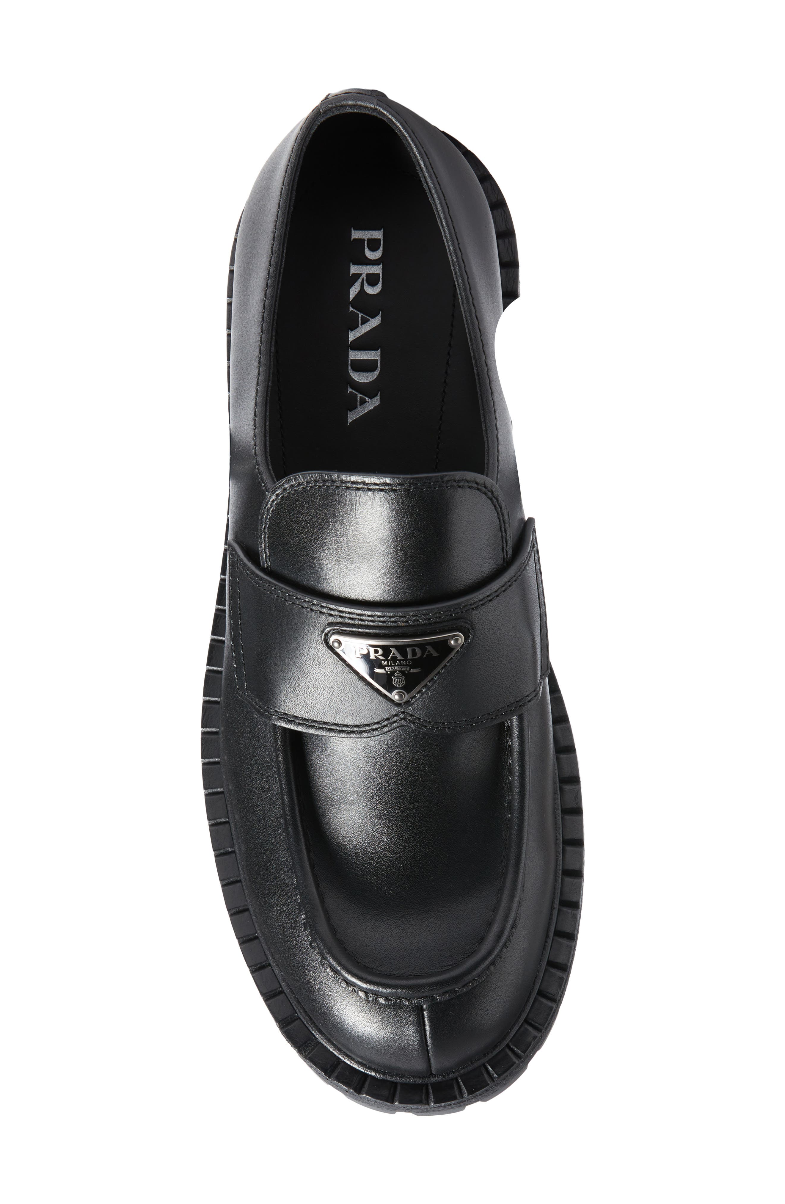 Leather Loafer, Alternate, color, NERO