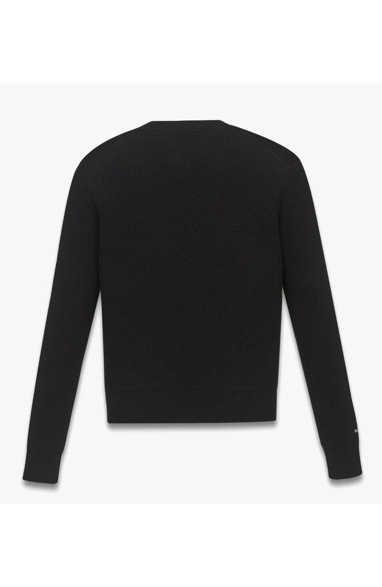 MCM Rabot Sweater in Wool Jacquard, Alternate, color, Black