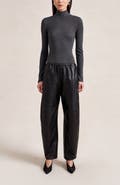 La Ligne Leather Barrel Colby Pant