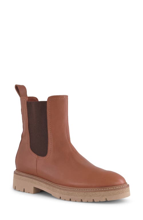 Naot Main Platform Bootie In Peanut Brown Leather