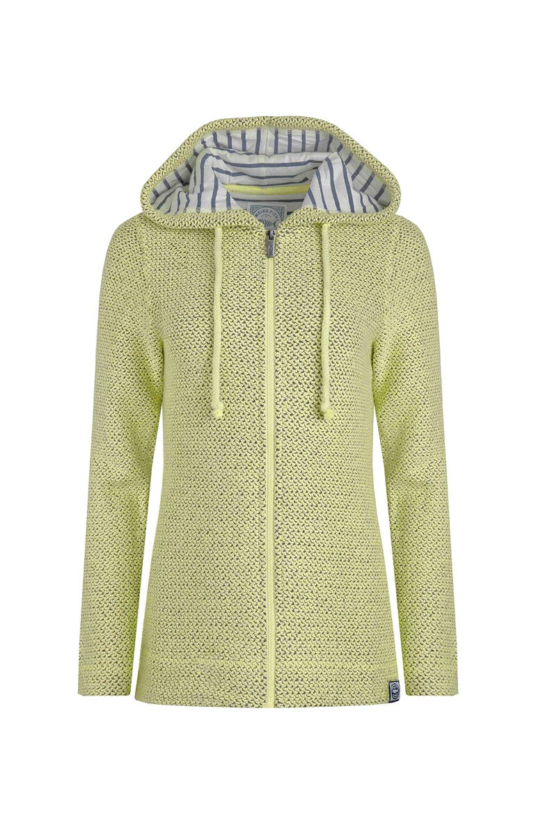 Weird Fish Chicoa Full Zip Macaroni Hoodie, Alternate, color, Celery