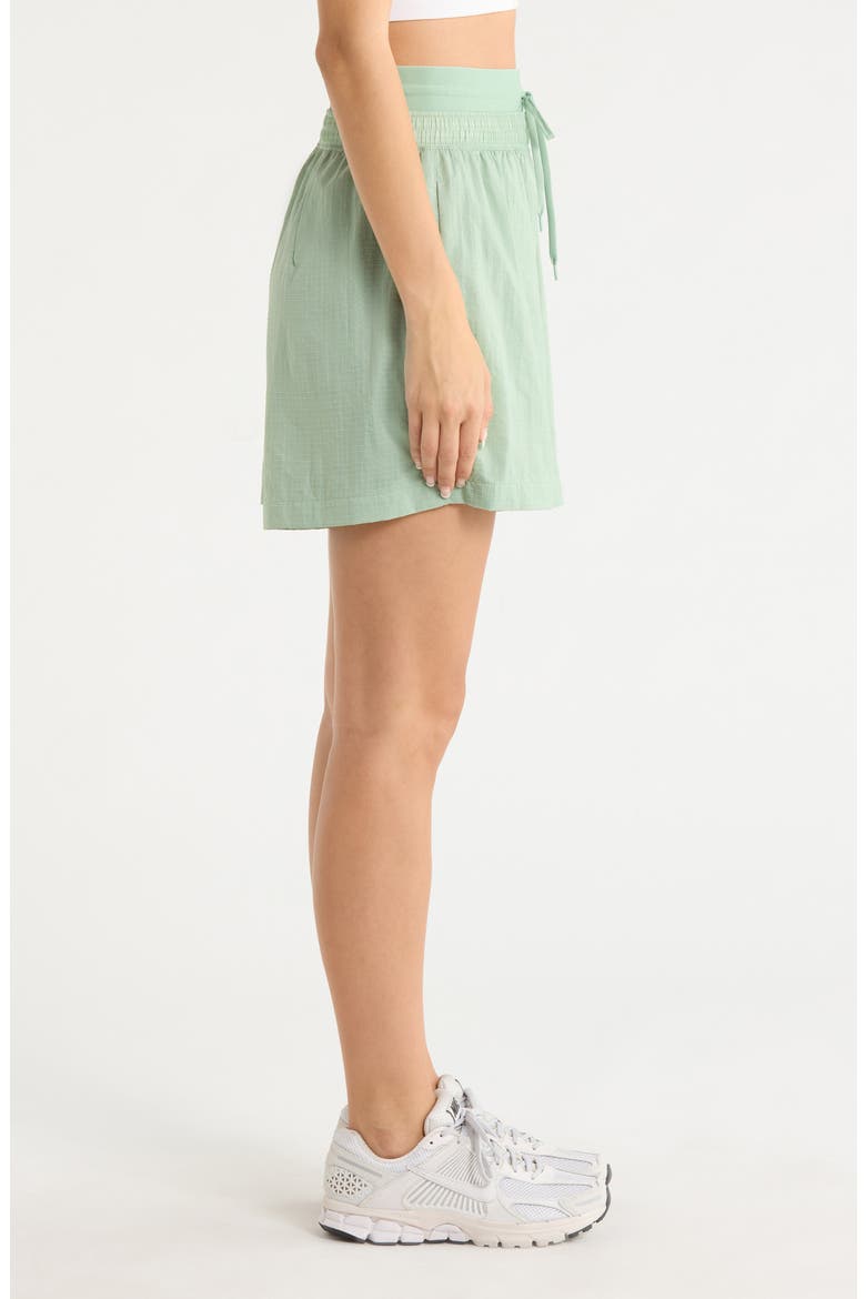 Double Waistband Drawstring Shorts, Alternate, color, STEAM/ STEAM