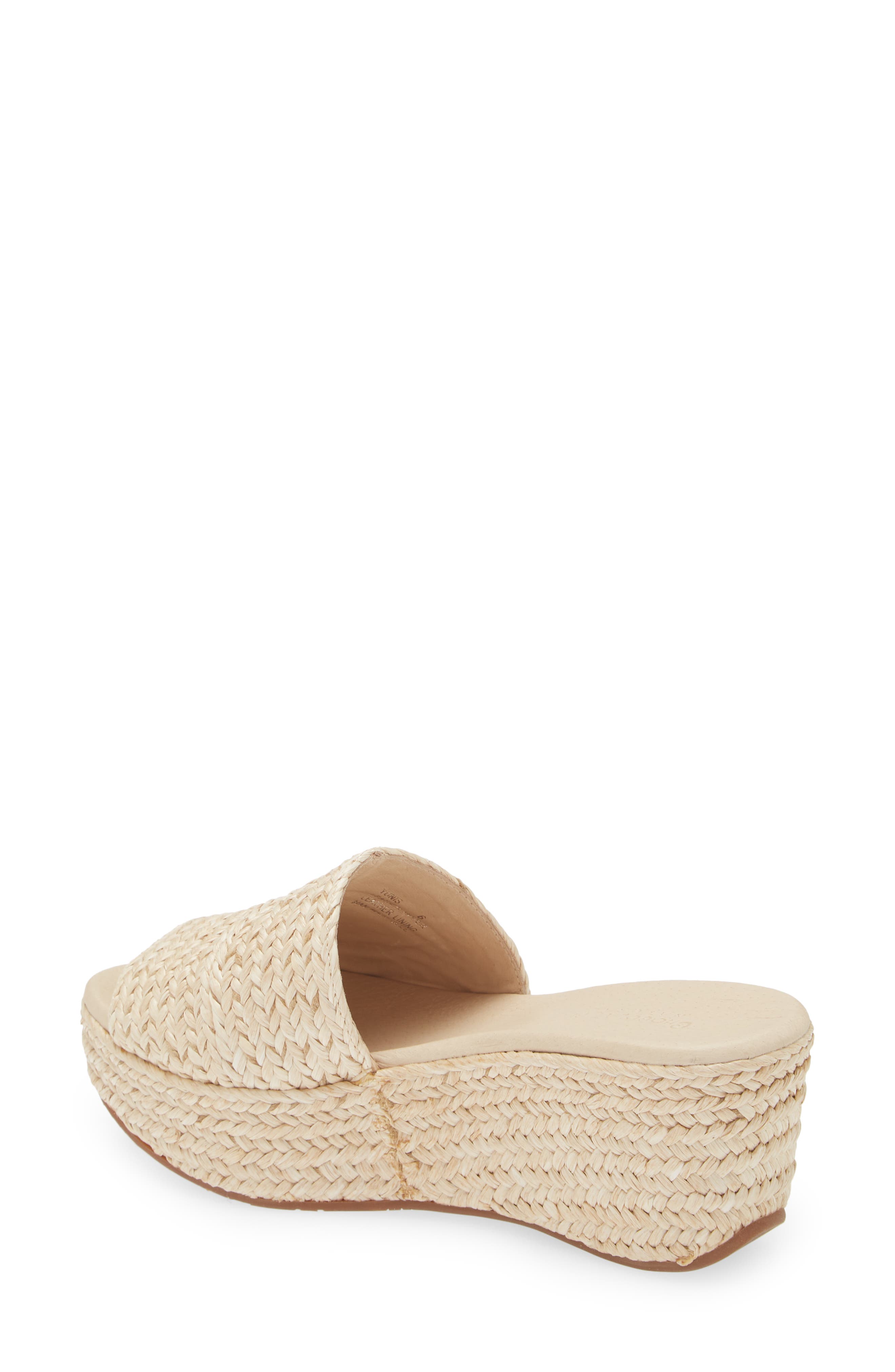 Yunis Sandal, Alternate, color, IVORY RAFFIA