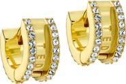 Ted Baker Rosie Crystal Roll Huggie Hoop Earrings