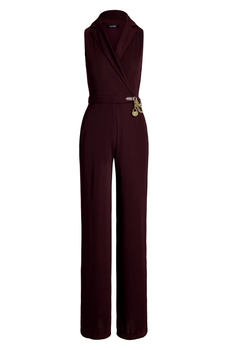 Lauren Ralph Lauren Stretch Matte Jersey Jumpsuit, Alternate, color,