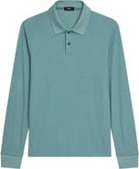 Theory Goris Anemone Milano Long Sleeve Polo
