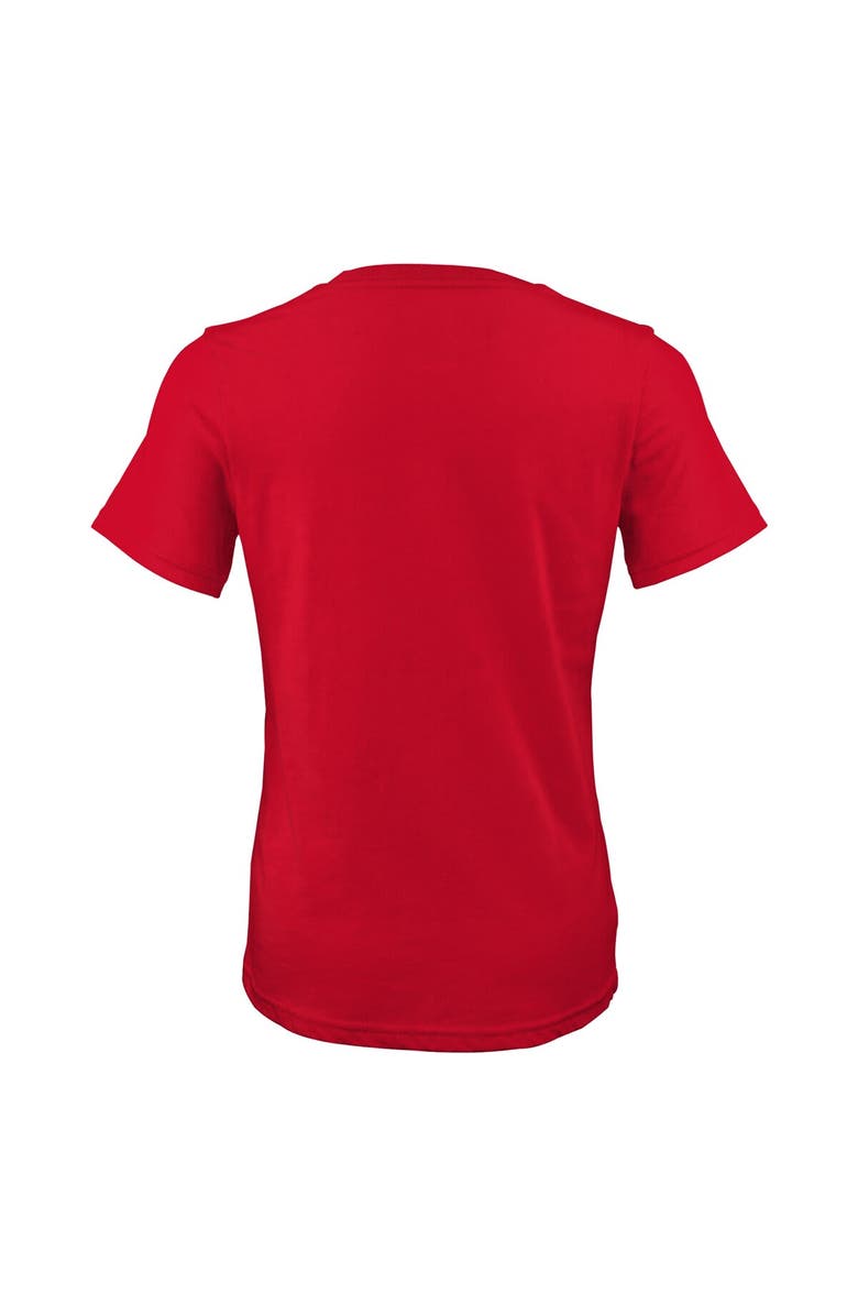 Outerstuff Girls Youth  Red Kansas City Chiefs Super Bowl LVIII Champions Iconic Victory T-Shirt, Alternate, color, 