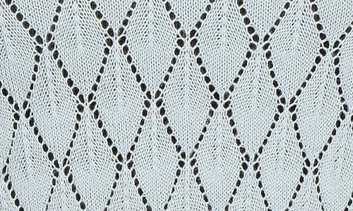 The Lulo Project The Quiet Storm Pointelle Sweater In Blue