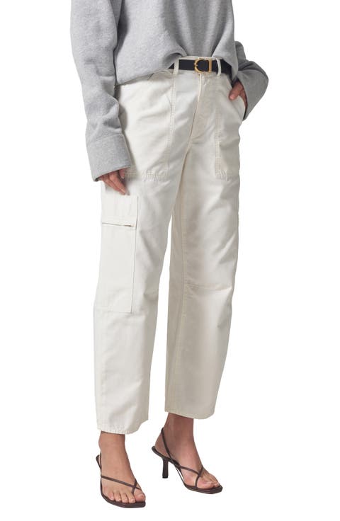 Marcelle Low Rise Barrel Cargo Pants