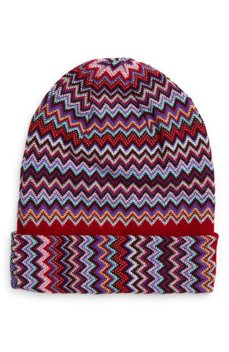 Missoni Zigzag Wool Blend Beanie, Alternate, color, 