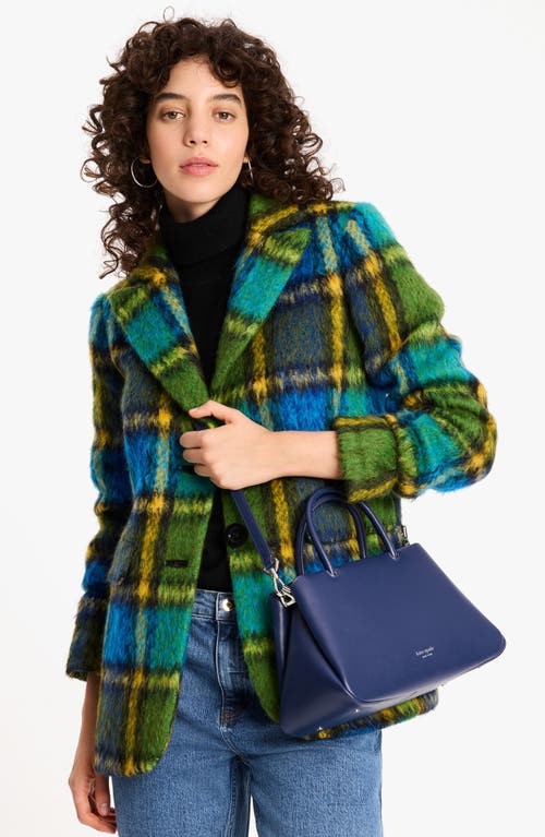 Kate Spade New York Grace Smooth Leather Satchel In Blue