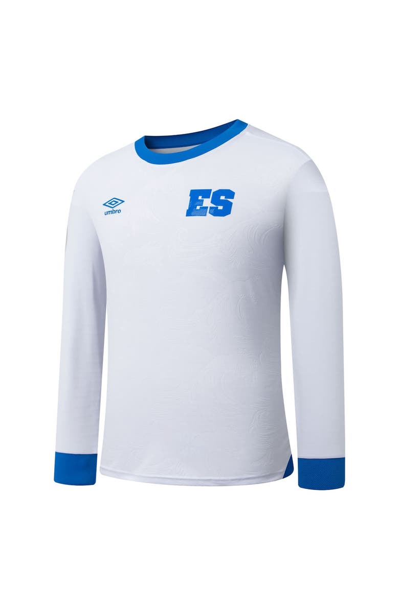 Umbro Men's Umbro White El Salvador National Team 2025 Away Replica Long Sleeve Jersey, Alternate, color, White
