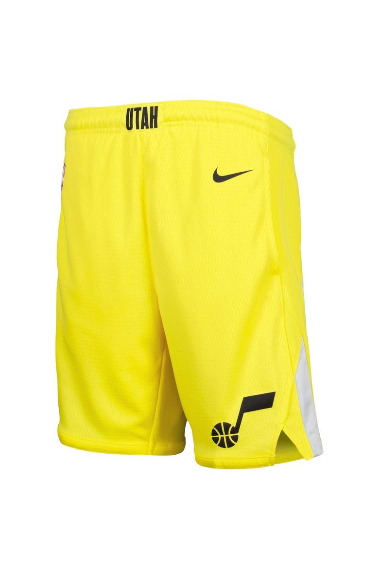 Youth Nike Gold Utah Jazz Icon Swingman Performance Shorts, Alternate, color, Gold