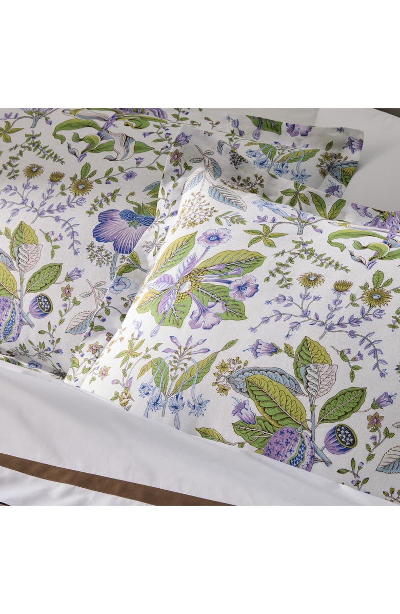 Matouk Pomegranate Linen Euro Sham, Alternate, color, Lilac