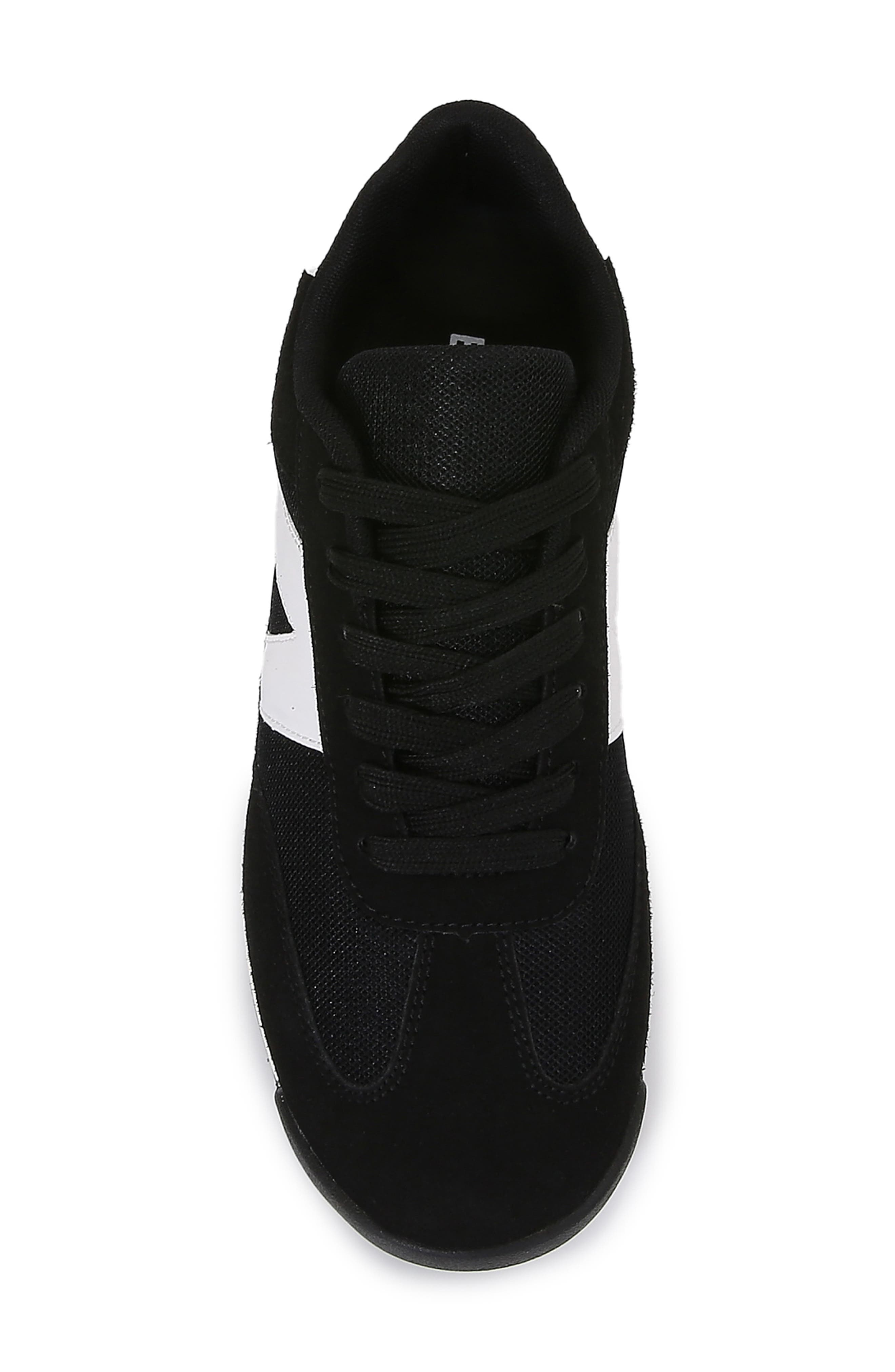 BERNESS Leena Bike Toe Wedge Sneaker, Alternate, color, Black