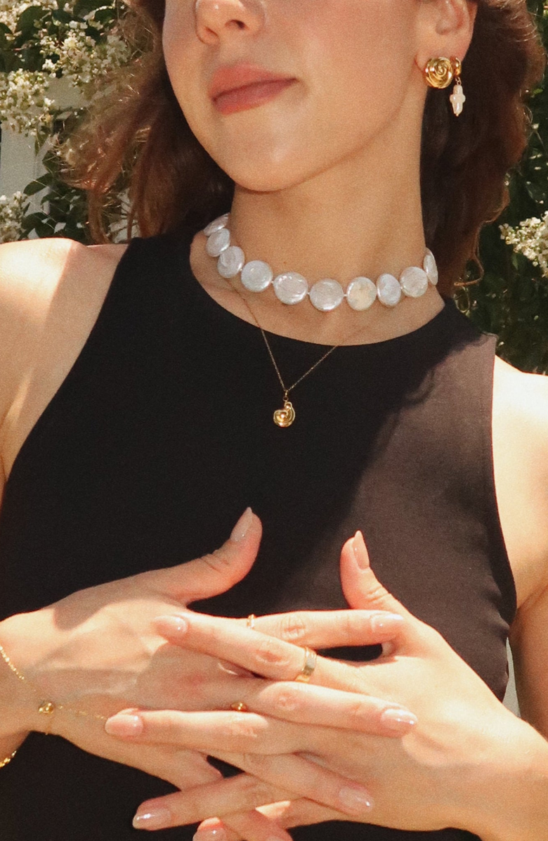 Joiana Jewelry Mini Billow Earrings, Alternate, color, Gold