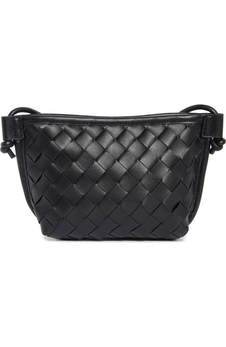 URBAN EXPRESSIONS HANDBAGS Woven Crossbody Bag, Main, color, Black