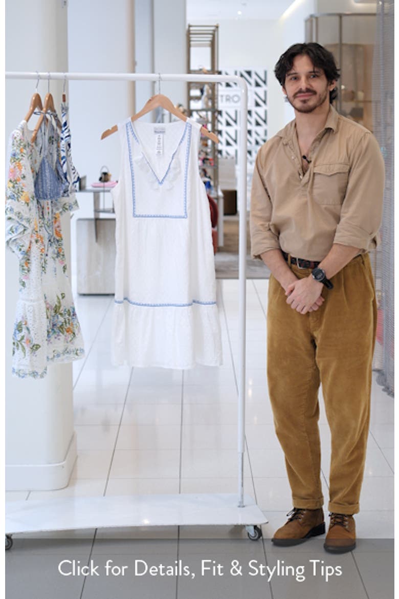 Clip Dot Cotton Cover-Up Dress video