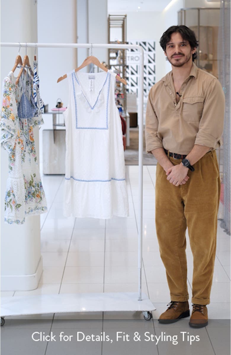 Clip Dot Cotton Cover-Up Dress, sales video thumbnail