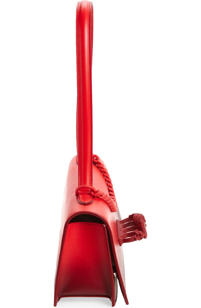 McQueen Jewelled Gradient Leather Top Handle Bag, Alternate, color, Lipstick Red Degrade