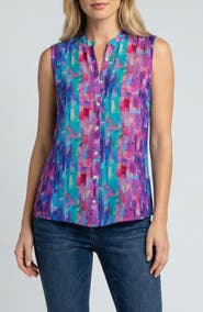 APNY Sleeveless Button-Up Shirt