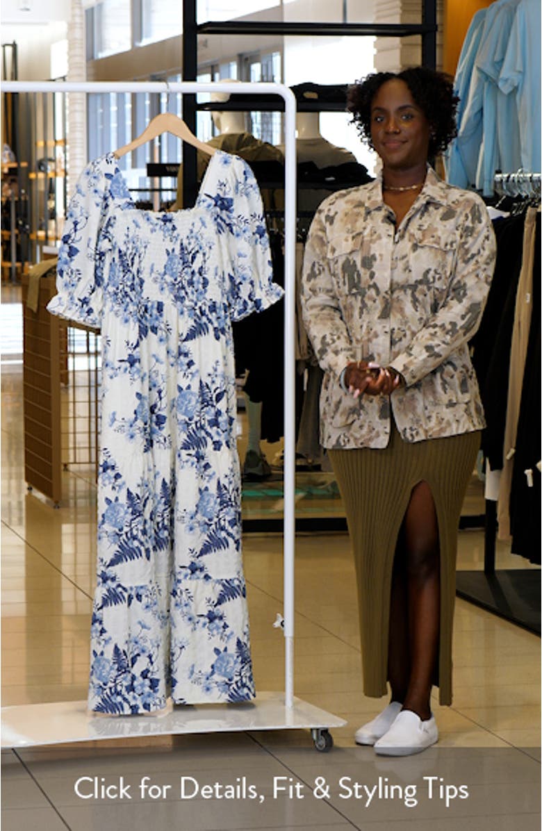 Smocked Bodice Maxi Dress, sales video thumbnail