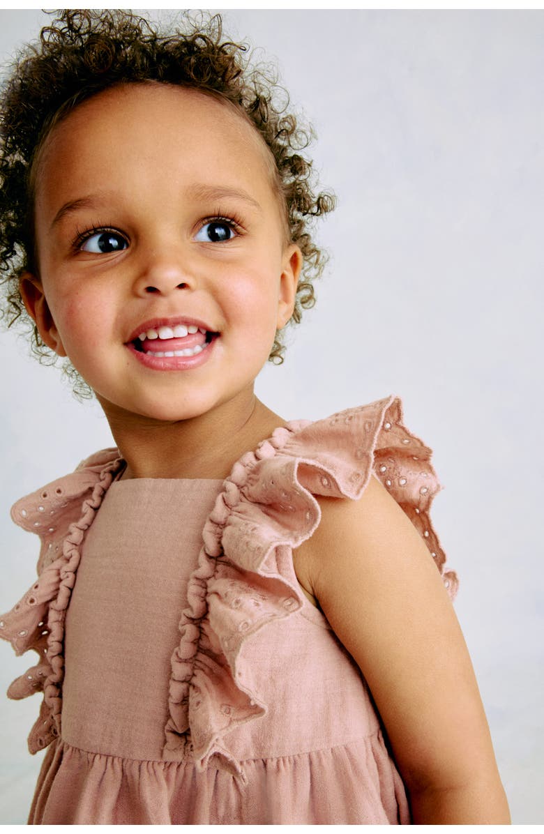 H&M 2-piece cotton muslin set, Main, color, Beige