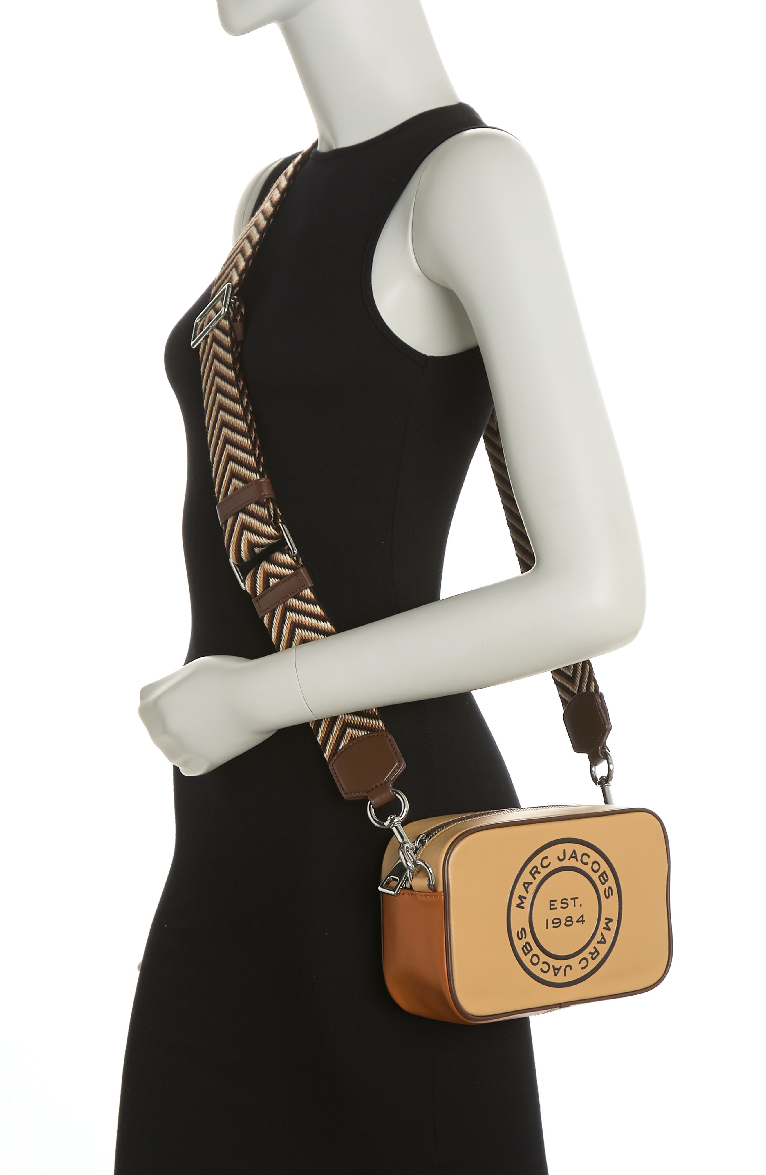 Flash Leather Camera Crossbody Bag, Alternate, color, ICED COFFEE MULTI