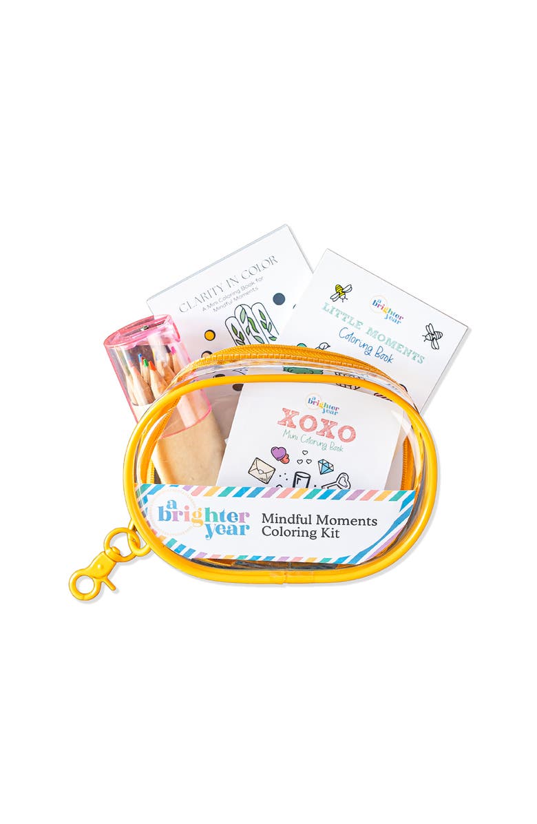 A Brighter Year Adult Coloring Kit with Keychain Clip, Main, color, Mindful Moments