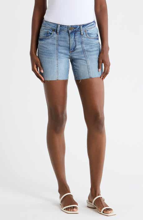 KUT from the Kloth Kity Raw Hem Denim Shorts