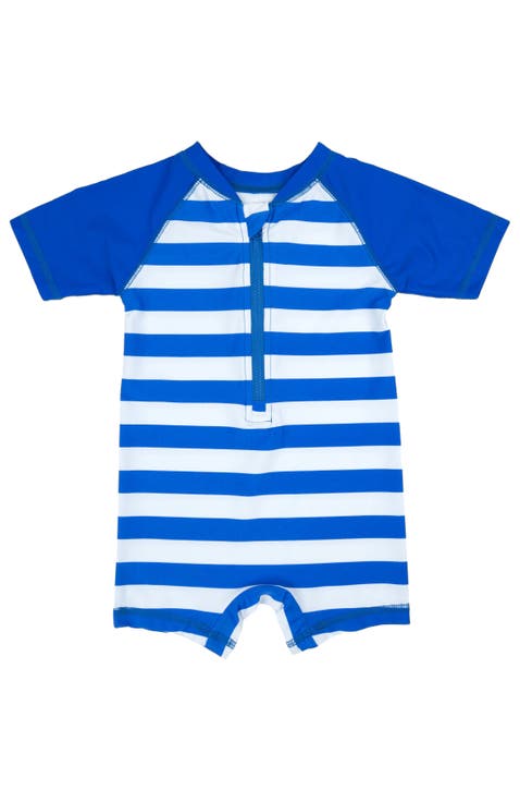 Baby One-Piece Rashguard, UPF 50+ Sun Protection Swimwear