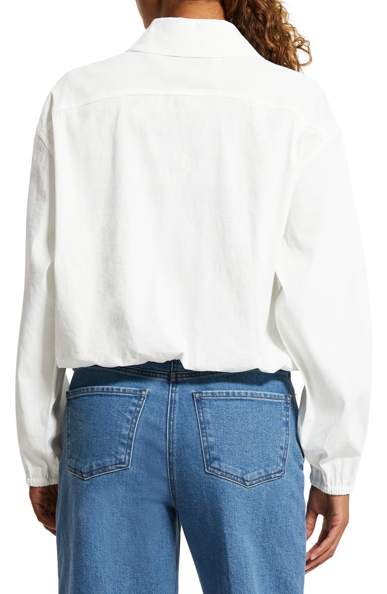 Theory Pocket Linen Blend Bomber Jacket, Alternate, color,