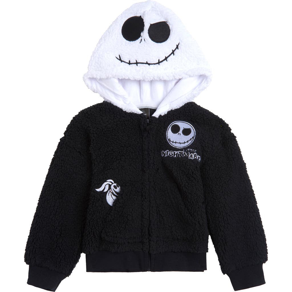 Disney Faux Shearling Hoodie In Black