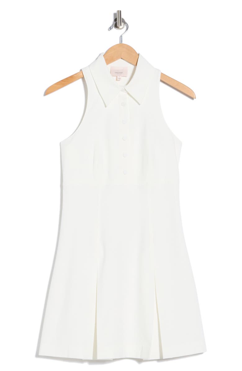Cinq à Sept Casette Sleeveless Ft & Flare Shirtdress, Alternate, color, White