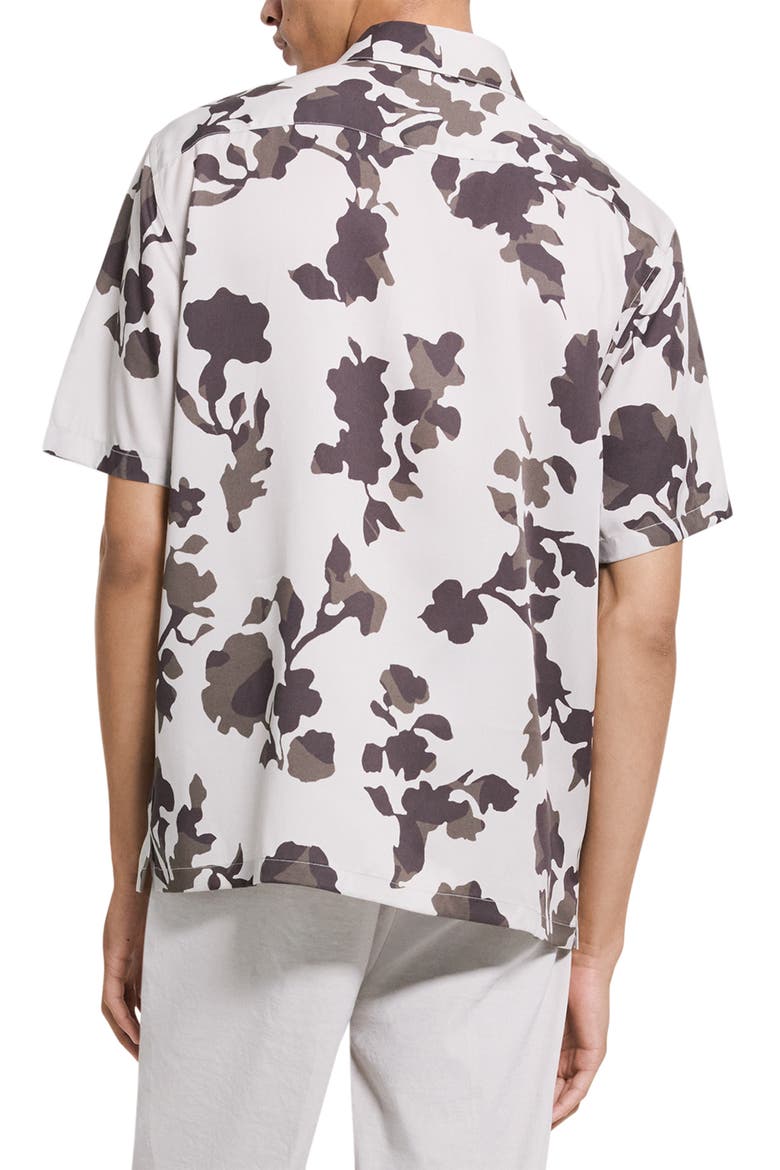 Irving Floral Short Sleeve Button-Up Shirt, Alternate, color, SILVER CLOUD MULTI - 2OY