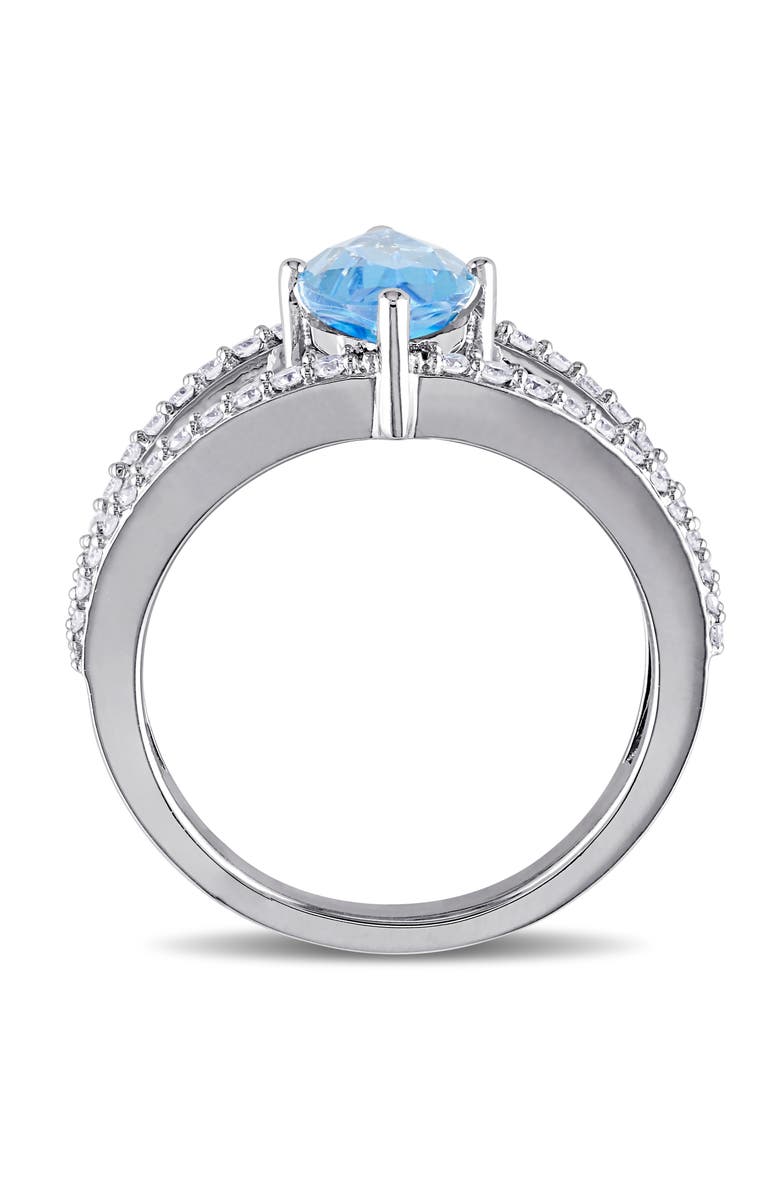 Julianna B. Swiss Blue Topaz & Diamond Ring 14k, Alternate, color, Topaz