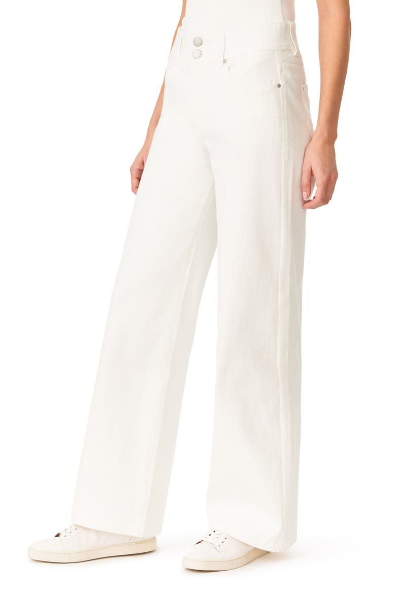 Desk to Dinner 32-Inch High Rise Wide Leg Jeans, Alternate, color, WHISPER WHITE