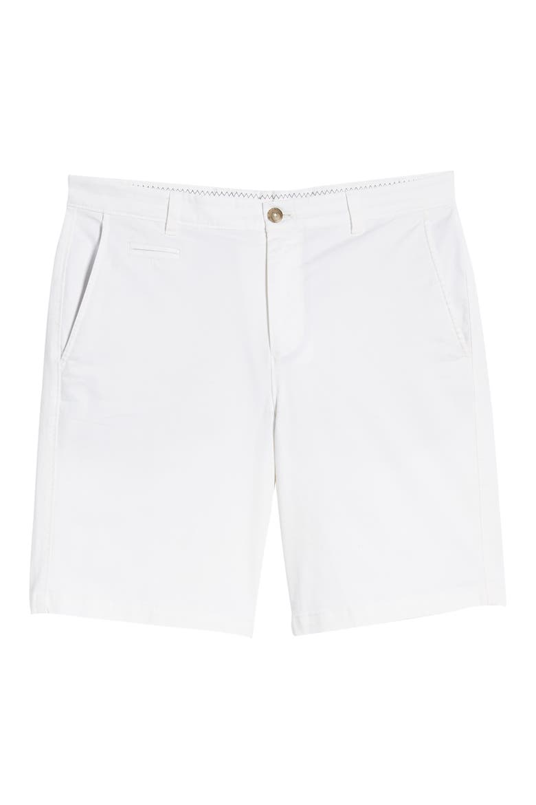 Neal Stretch Twill Shorts, Alternate, color, WHITE