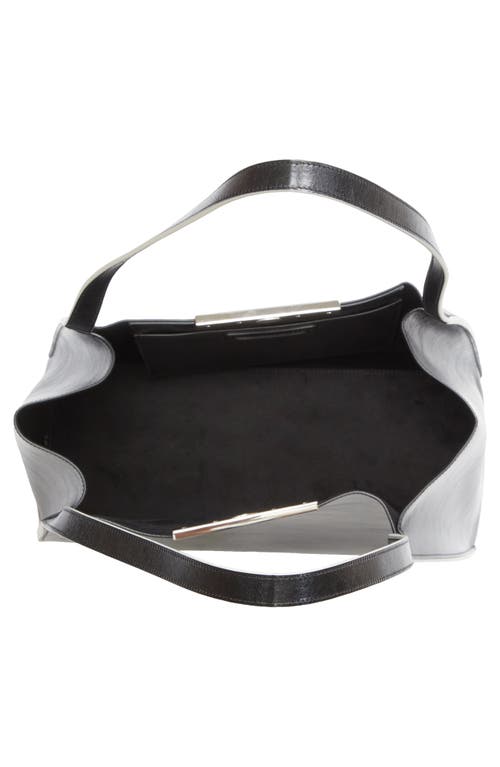 Marni Small East/west Leather Tote In Black