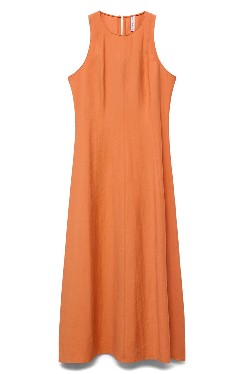 MANGO Pepa Sleeveless Dress, Main, color, Salmon