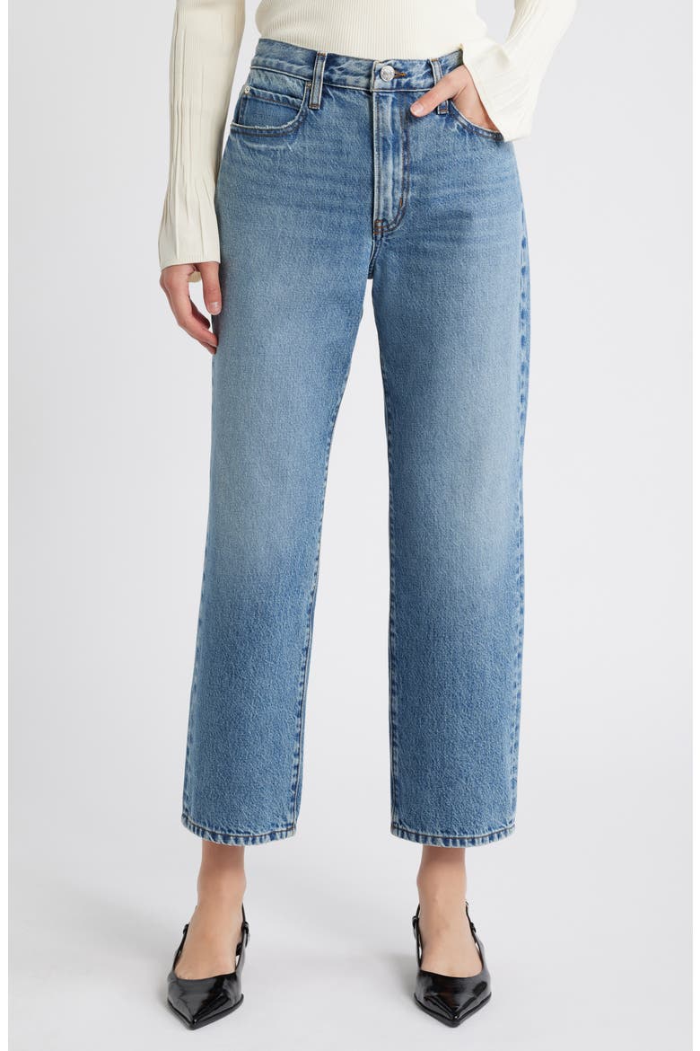 The Hang Ankle Straight Leg Jeans, Main, color, SEATTLE